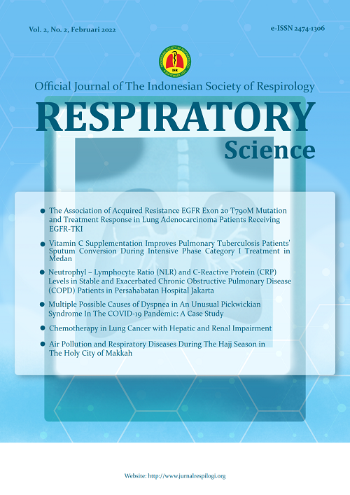 					View Vol. 2 No. 2 (2022): Respiratory Science
				